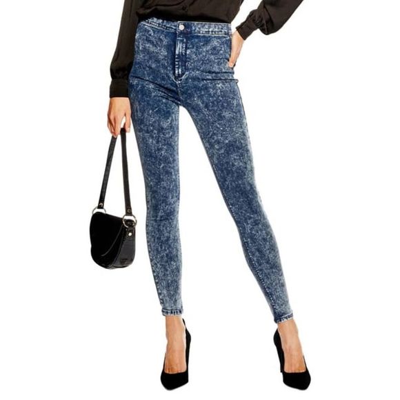 Topshop Denim - TopShop Joni Acid Wash High Waist Skinny Jeans 30